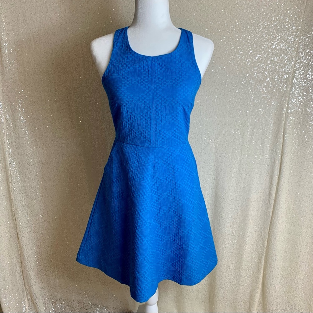 Banana Republic Factory Bright Blue Sleeveless A-Line Dress Size 2